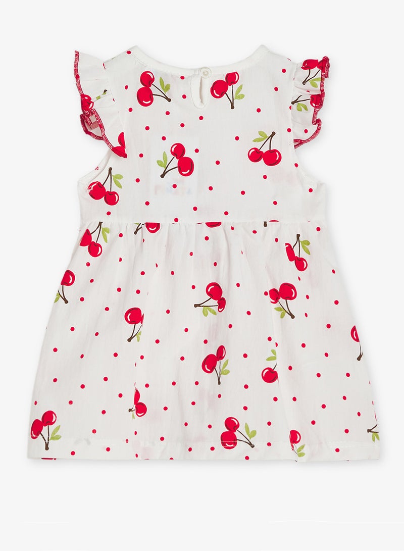 Pinata Cherry Print Red-Bow Dress - Image 2